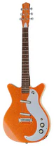 Електрогітара Danelectro 59M NOS+ Orange Metalflake