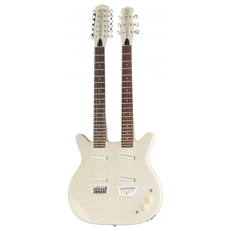 Електрогітара Danelectro Doubleneck 612 White Електрогітара Danelectro Doubleneck 612 White