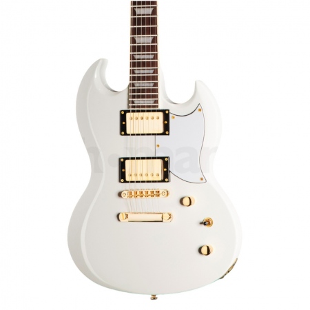 Harley Benton DC-Custom II White