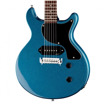Harley Benton DC-Junior Pelham Blue