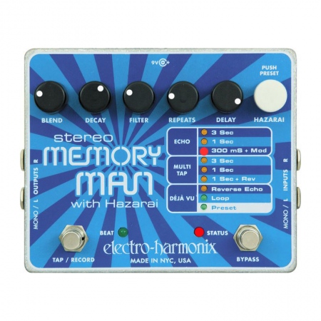 Electro-Harmonix Stereo Memory Man with Hazarai Digital Delay/Looper