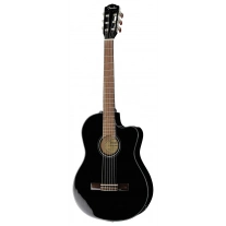 Классическая гитара Fender CN-140SCE Thinline Black