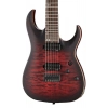 Електрогітара Harley Benton Amarok-7 BKRD Quilted Burst