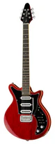 Електрогітара Harley Benton BM-75 Trans Red Deluxe Series