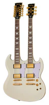Електрогітара Harley Benton DC-Custom II 612 White