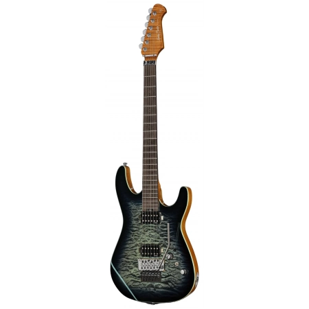 Електрогітара Harley Benton Fusion-IV HH RW FR QBLB Електрогітара Harley Benton Fusion-IV HH RW FR QBLB