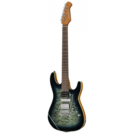 Електрогітара Harley Benton Fusion-IV HSH RW QBLB Електрогітара Harley Benton Fusion-IV HSH RW QBLB