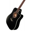 Акустическая гитара Harley Benton HB Custom Line CLD-10SCE BKS