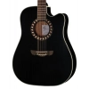 Акустическая гитара Harley Benton HB Custom Line CLD-10SCE BKS