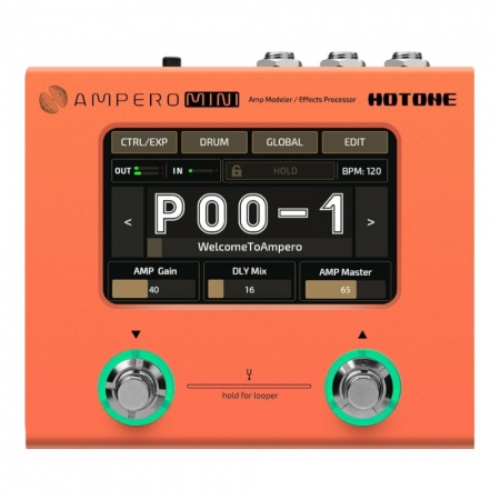 Hotone Ampero Mini Orange Multi-Effects Processor