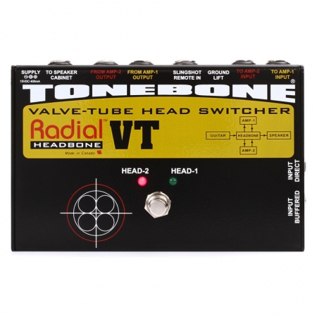 Radial Tonebone Headbone VT Valve-Tube Head Switcher