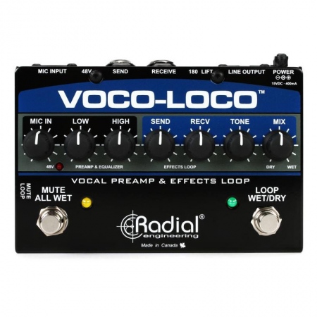 Radial Voco Loco Vocal Preamp Effects Loop 