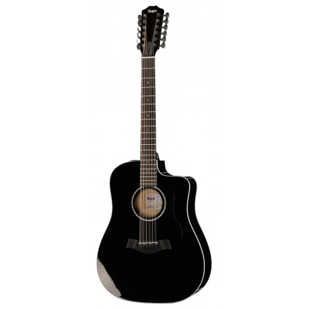 Акустическая гитара Taylor 250ce-BLK Plus