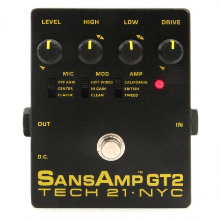 Tech 21 SansAmp GT2 Tube Amp Emulator