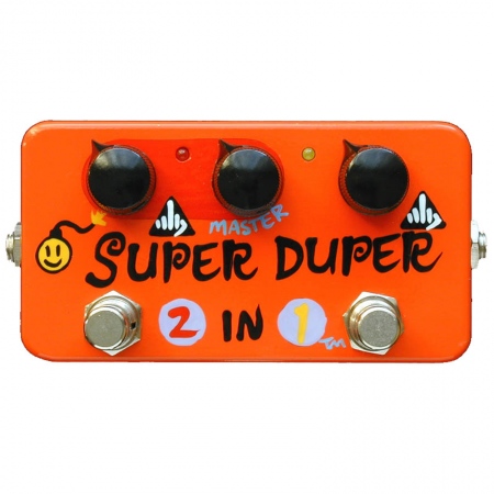 ZVEX Super Duper 2-in-1 Hand Painted Overdrive/Booster